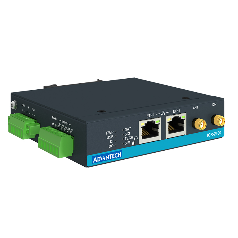 ICR-2400, LATAM, 2x Ethernet , 1x RS232, 1x RS485, Metal, Without Accessories